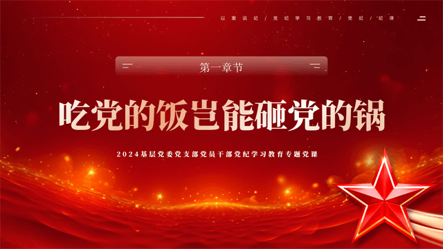 2024基层党委党支部党员干部党纪学习教育专题党课：以案说纪党纪学习教育_03